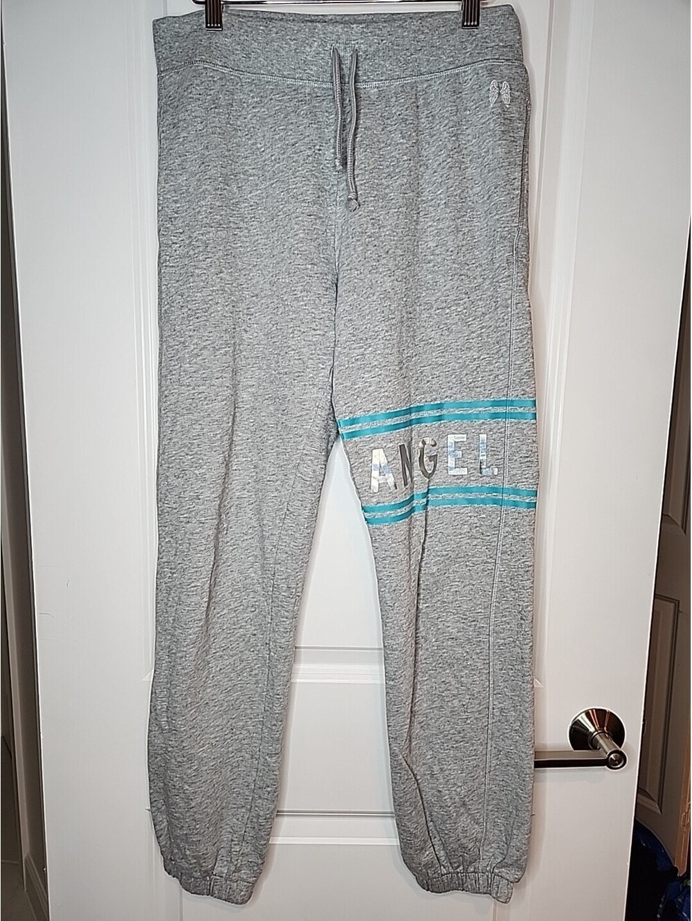 Victoria’s Secret Sweatpants Gray Womens Sz XS banded bottom of leg MINT Angel
